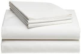 Twin XL 100% Micro Fiber White 3 PC Sheet Set - Soft & Comfy - Twin Extra Long, 15" Deep Pocket, 39" x 80" Great for Dorm Room, Hospital and Split King Dual Adjustable Beds (TXL, White)